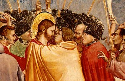 Jesus and Judas by Giotto